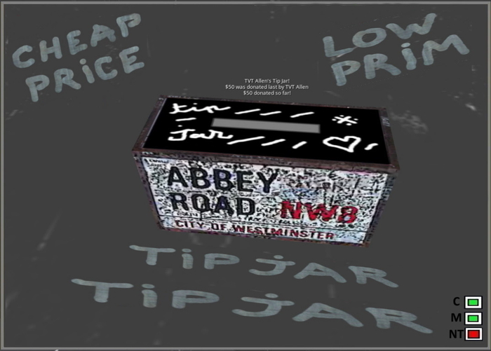 BOX ABBEY ROAD TIPJAR