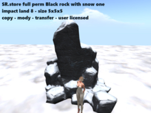 SR.store full perm Black rock with snow one