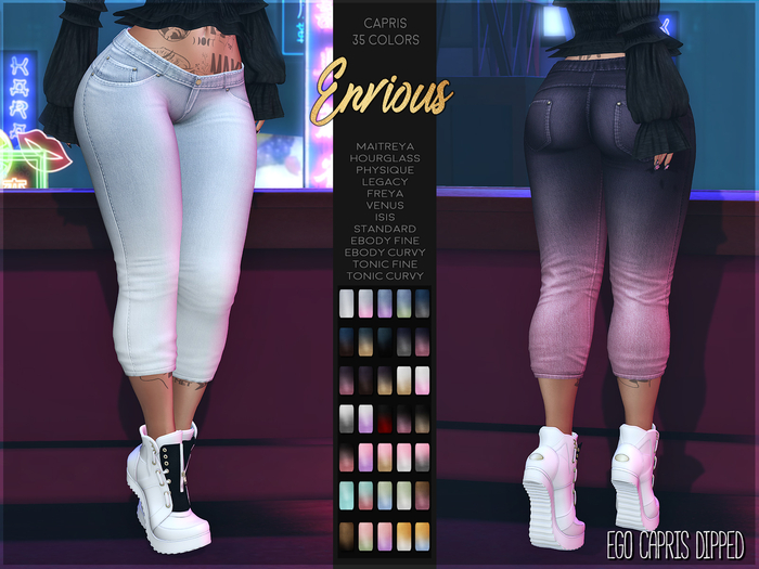 Envious - Ego Capris - Dipped