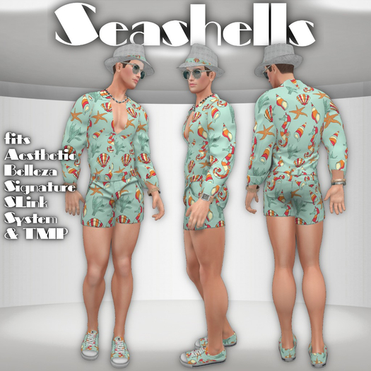 RRW ~ Romper Seashells (Add to Unpack)