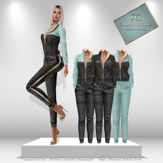 Finale Couture Tracksuit - Aqua(Boxed)