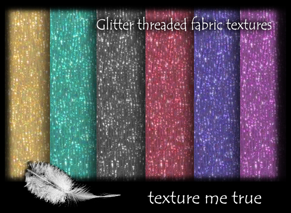  Glitter threaded fabirc textures