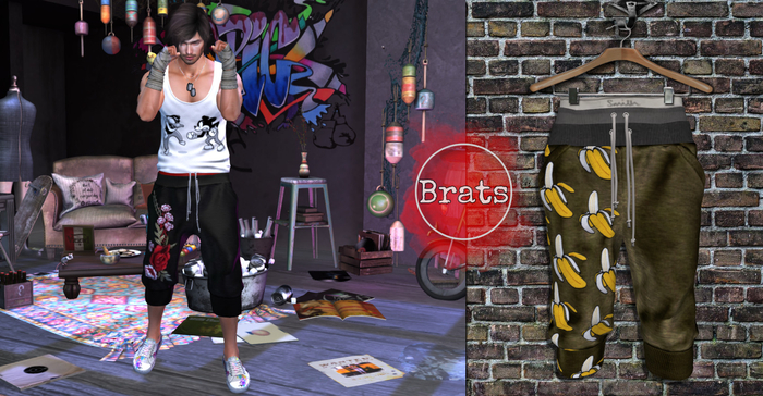 BRATS - Capri Shorts - Last Fight - Banana Split