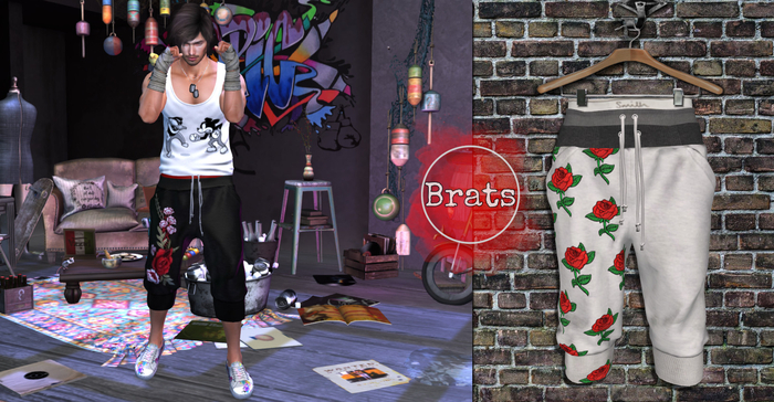 BRATS - Capri Shorts - Last Fight - Roses Horde
