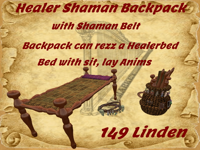 Shaman Heales Belt and Backpack Boxed