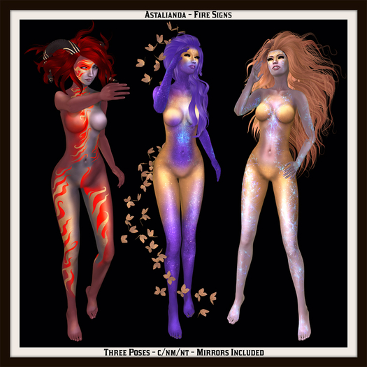 Astalianda - Zodiac Fire Signs Pose Set