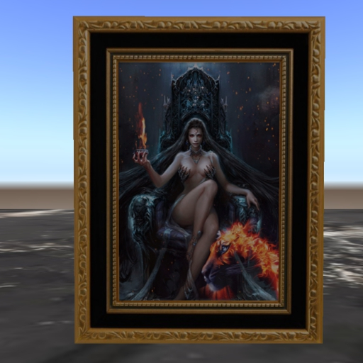 Evil Queen Fire Animated Paint