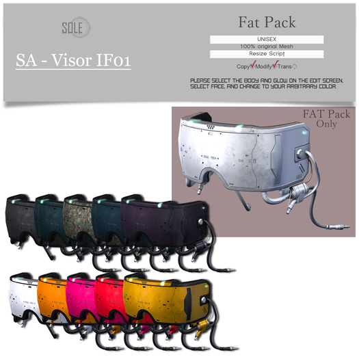 :::SOLE::: SA - Visor IF01 (Fat Pack)