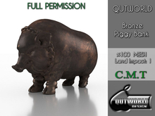 .::QUTWORLD Bronze Piggy Bank::.FP 
