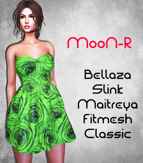 MooN-R Ophelia Dress Green