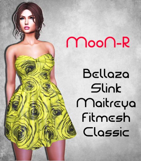 MooN-R Ophelia Dress Yellow