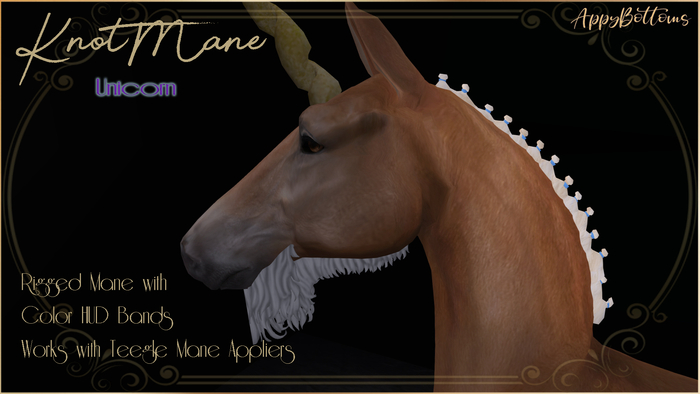 :AppyBottoms: TeeglePet - KnotMane- Unicorn