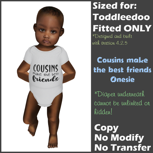 [Back to Basics] Cousins Best Friends Onesie