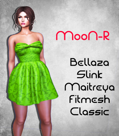 MooN-R Rainbow Dress Green
