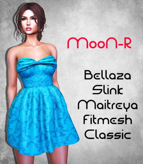 MooN-R Rainbow Dress Aqua