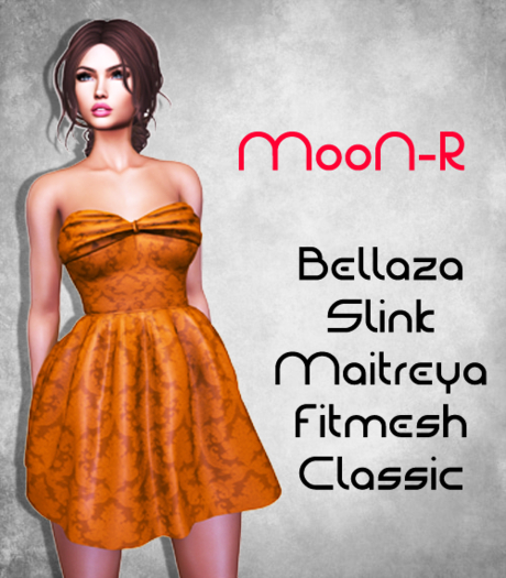 MooN-R Rainbow Dress Brown