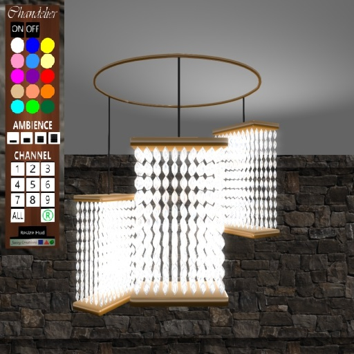 .:Jazzy Creations:. Chandelier JC2104 - Gold
