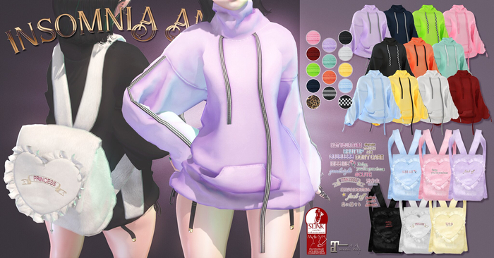 Insomnia Angel . "Backes" hoodie [FAT]