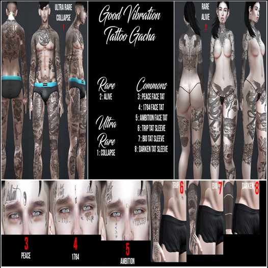{ Speakeasy } Collapse Tattoo ULTRA RARE