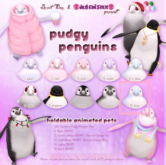 Sweet Thing. & darkendStare Blue Pudgy Penguin