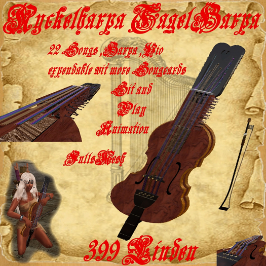 Myckelharpa Tagelharpa Boxed