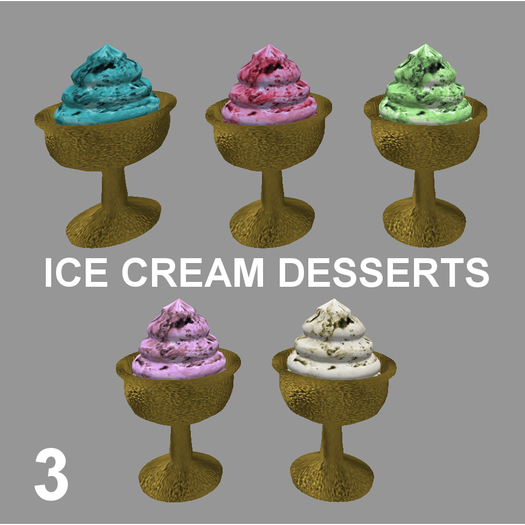 ice cream desserts - selection 3