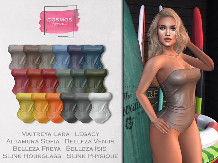 [COSMOS] Clara Swimsuit Satin / 18 Colors Fatpack Demo
