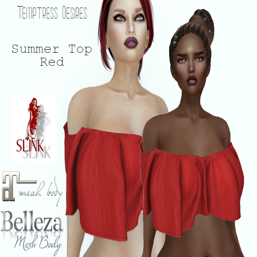 Summer Top-Red