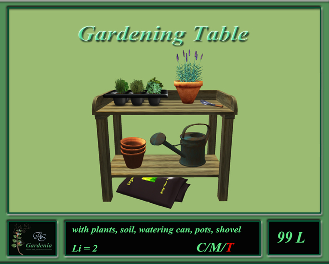 Garden worktable