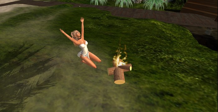 Wiccan  kneeling ritual pose (box)