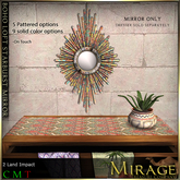=Mirage= Boho Loft Sunburst Mirror