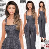 DITSY ELASTIC TOP JUMPSUIT,ALL BODIES