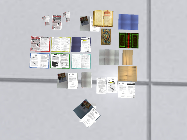 Set of folders, documents and books - FULL PERM