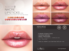 [GA.EG] Mesh Heads Addon - LP20 Nacre Lipsticks