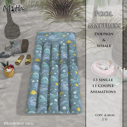 Myth - Pool Matress Dolphin&Whale PG