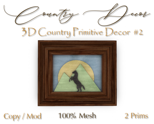 = Country Decor = - 3D Country Primitive #02 BOX