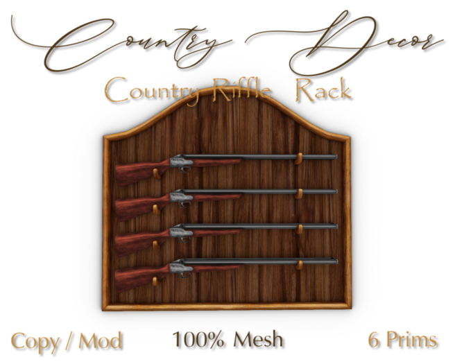 = Country Decor = - Country Riffle Rack