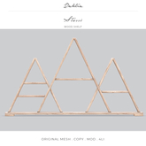 Dahlia - Stassi - Triangle - Wood Shelf  