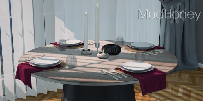 MudHoney Charlotte Table Setting