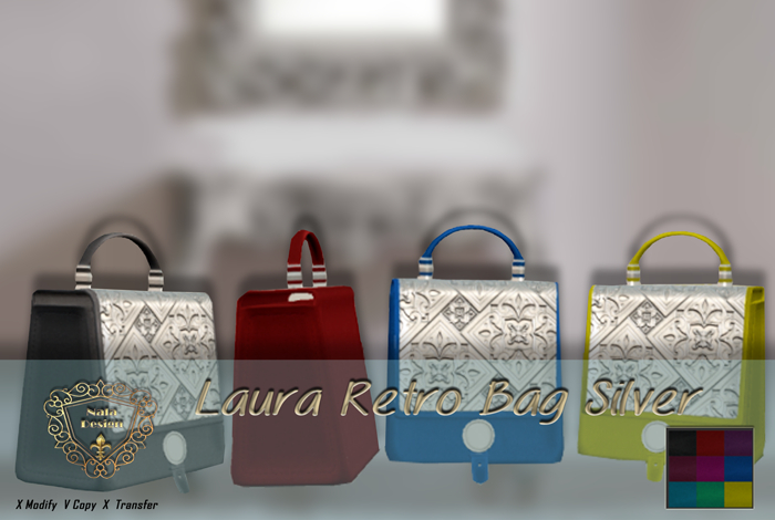 Nala Design -  Laura - Retro Hand Bag Silver