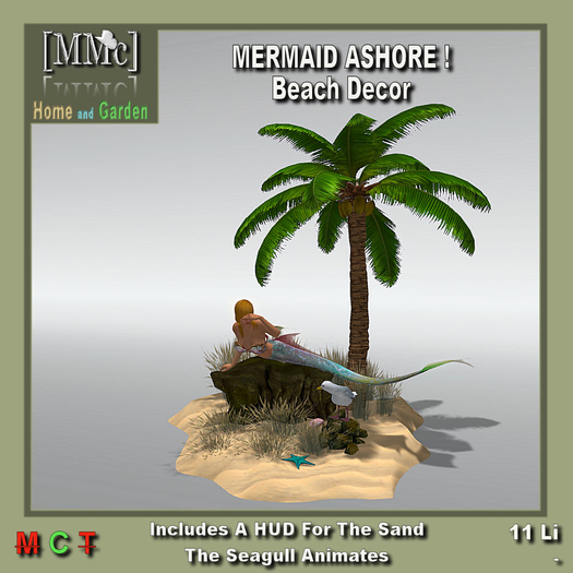 [MMc] MERMAID ASHORE - Beach Decor *