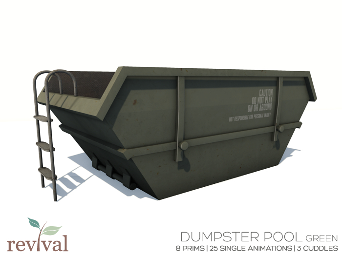 .:revival:. dumpster pool green
