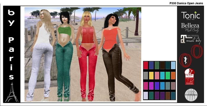 Danica Open Jeans - Maitreya, Tonic, Slink, Belleza, Ocacin DEMO
