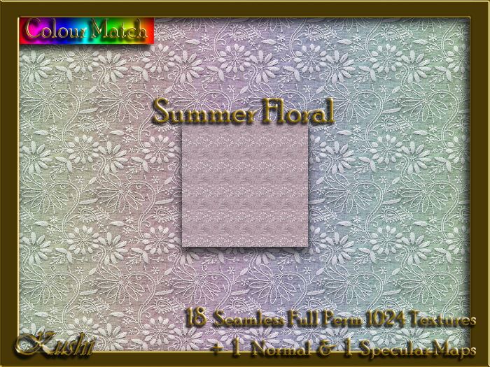 Summer Floral Seamless Textures