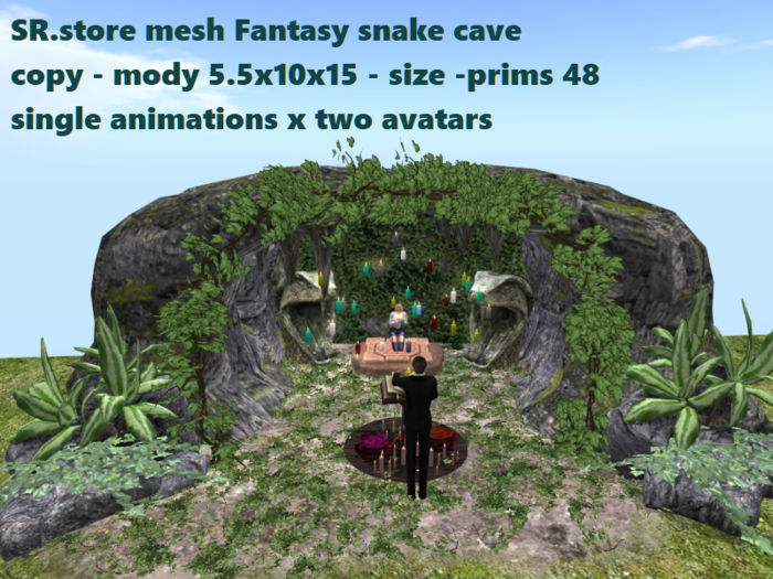 SR.store mesh Fantasy snake cave