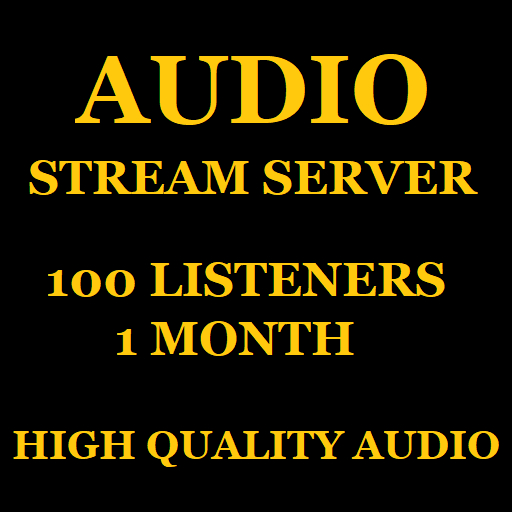 Audio Stream Server 100 Listeners 1 Month