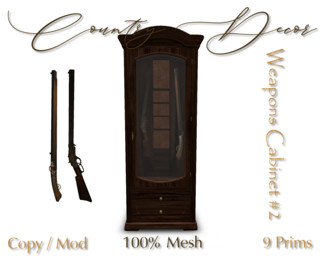 = Country Decor = - Weapons Cabinet #2