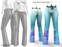 Teal Butterfly Jeans