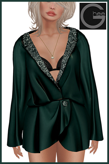 Ghee Teyla Tuxedo Dress  FOREST  (add to unpack)