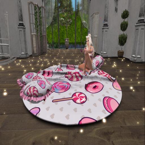 Pia's Cutie Candy Rug with Pillows 